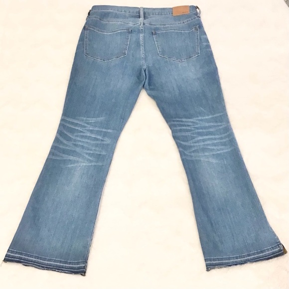 Madewell 32 Cali Demi-Boot Women’s Jeans High Rise Release Raw Hems Side Slits - Picture 5 of 12